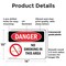 Signmission No Smoking In This Area Danger Sign, Plastic, 14in W x 10in L, 2PK OS-2PACK-DS-P-1014-L-1471 - alternate 7